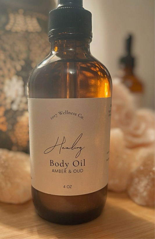 Healing Body Oil: Amber & Oud